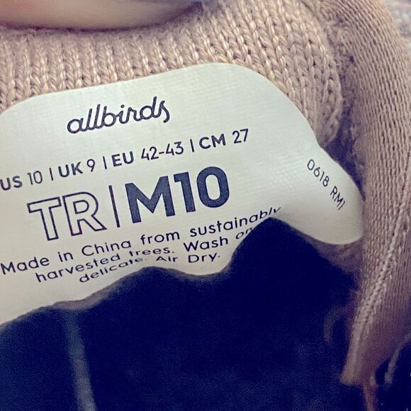 AllBirds Tree Runners Women's Brown Shoes sz 10 - Picture 6 of 7